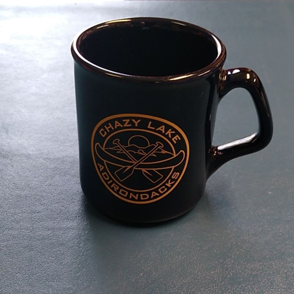 Chazy Lake Adirondacks Ceramic Mug canoe graphics nautical Cottagecore
